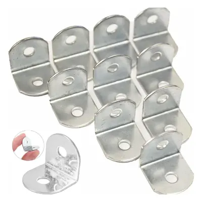 100 X Right Angle Bracket 19Mm Shape Corner Brace Fixing Repair Joining Metal