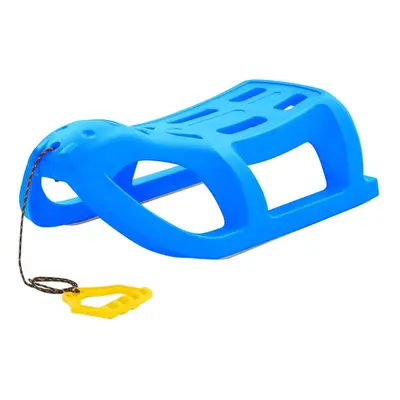 (blue) vidaXL Sledge Polypropylene Toboggan Sleigh Snowracer Snow Scooter Blue/Red