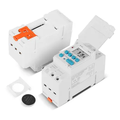 (DC 5V) DIN Rail Pins Voltage Output Digital Switch Timer Electronic Time Clock Relay with Repla