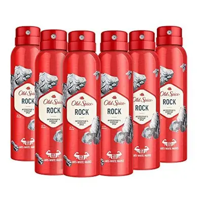 Old Spice Rock Antiperspirant and Deodorant Spray ml, Pack of