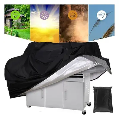 (S) 210D Oxford Cloth BBQ Cover Rain UV Proof Canopy Dust Protector BBQ Grill Cover Camping Picn