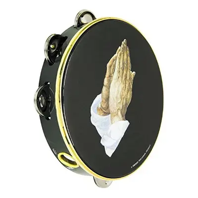 Praise Tambourine - Praying Hand, 8"