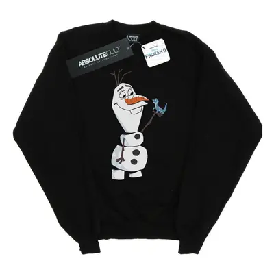 (3XL, Black) Disney Mens Frozen Olaf And Salamander Sweatshirt