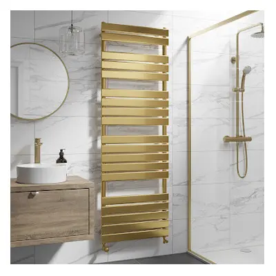 (Brushed Brass, x 600mm) Heatsync Bathroom Heated Towel Rail Radiators Central Heating Radiators