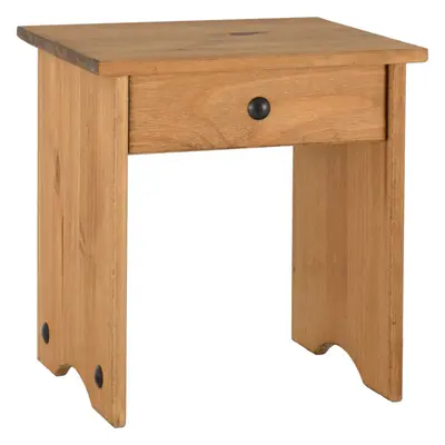 Corona Dressing Table Stool Distressed Waxed Pine