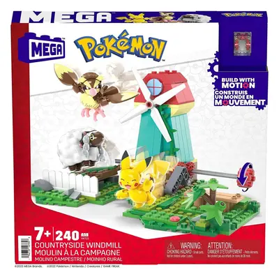 Mattel Mega Bloks Pokemon Adventure Builder Countryside Windmill Set Toys