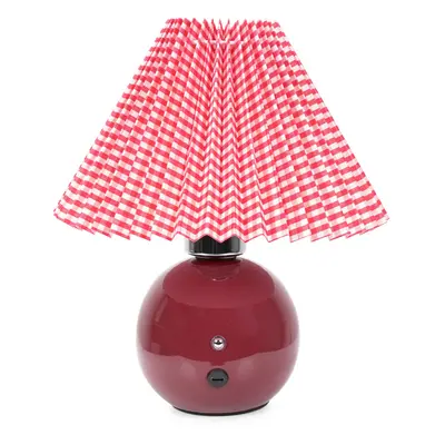 (Burgundy) Bloom Burgundy Rechargeable LED Portable Table Lamp