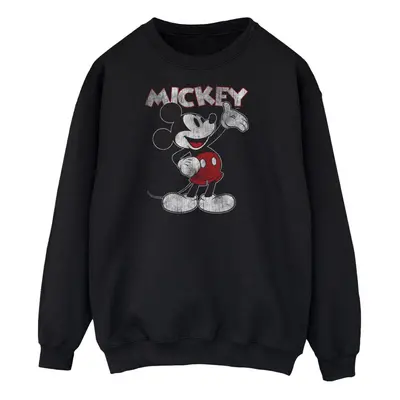 (L, Black) Disney Mens Presents Mickey Mouse Sweatshirt