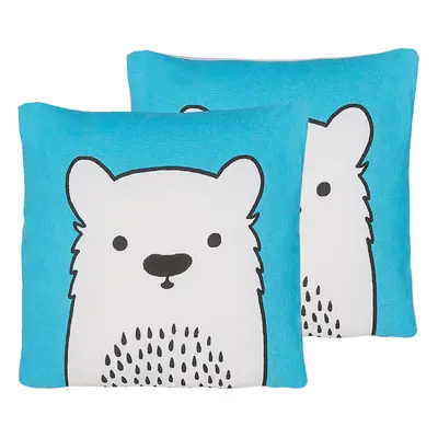 Set of Cushions WARANASI For Kids Cotton x cm Blue