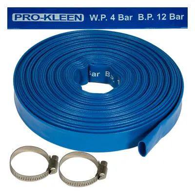 (25M) Layflat Blue Hose Pipe PVC Flood Drainage