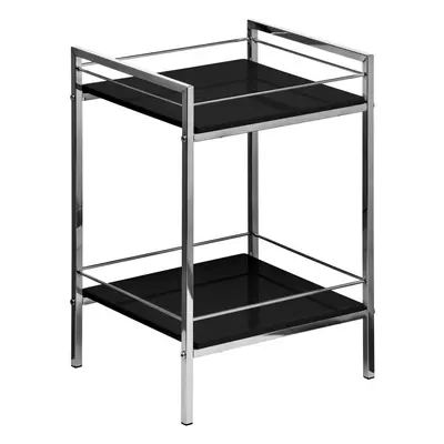 Premier Housewares Tier Black High Gloss Shelf Unit