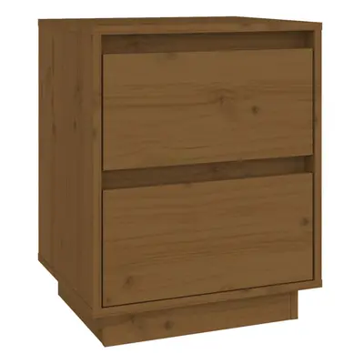 (honey brown, 1) vidaXL 1/2x Solid Wood Pine Bedside Cabinet Storage Side Cabinet Multi Colours