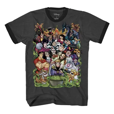 DISNEY Villain Group Tshirt for Men Adult Graphic Tee T-Shirt Men's Me