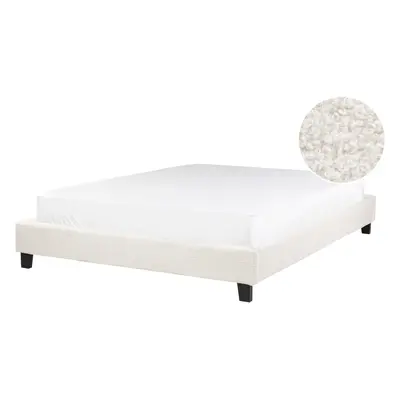 Bed Boucle ROANNE x cm (EU Double) Cream