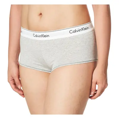 Calvin Klein Women's Modern Cotton Boyshort Panty Grey Heather X-Sma