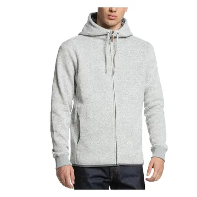 (S, Grey) Quiksilver Mens Keller Casual Regular Fitting Zip Up Hooded Jacket - Grey