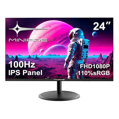 24 Inch Monitor * 100Hz Low Blue Light HDMI1.4 Type-C sRGB 110% HDR Gaming Monitor for Business 