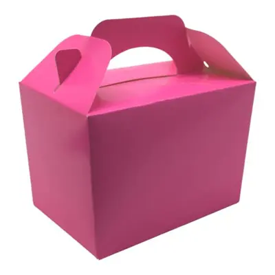 Lotus x Children/Kids Plain Coloured Party Boxes Carry Food Meal Birthday Party Box Loot Bag Gif