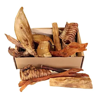 Natural Dog Chews, Tasty Long Lasting Variety Box of Doggy Chews, All Natural Treats - Chewy Yum