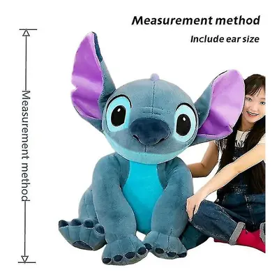 (80cm, Stitch) Giant Size Lilostitch Plush Stuffed Doll Kawaii Animal Couple Sleeping Softmateri