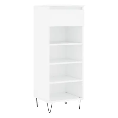 (white) vidaXL Shoe Cabinet Shoe Cupboard Shoe Storage Rack Shelf Engineered Wood