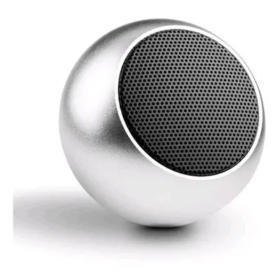 (Silver) Super Mini Bluetooth Portable Speakers True Wireless Powerful Bass Stereo Sound Outdoor