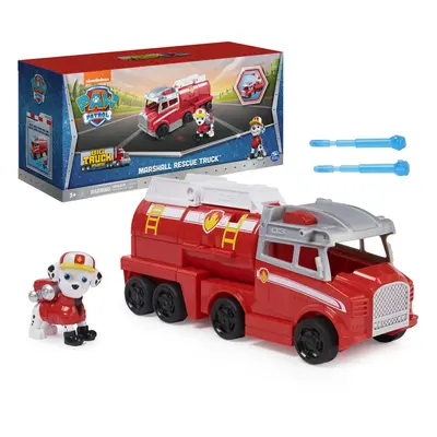 Patrulla Canina PAW Patrol, Big Pups, Marshall Transforming Truck with Collectible Action Figure