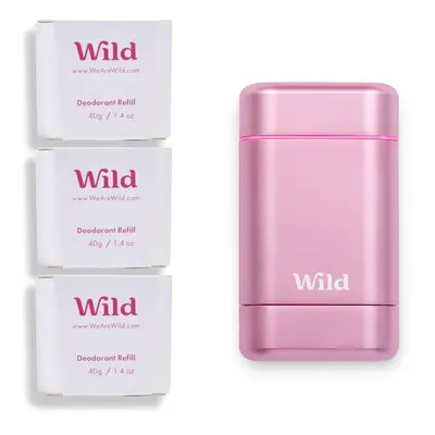 Natural Deodorant for Women - Aluminium Free - Pink Case Starter Kit with x Jasmine & Mandarin R