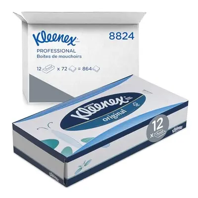 facial tissue Box - soft, strong and absorbent - x (864 facial tissues) white, 3-ply, fragrance-