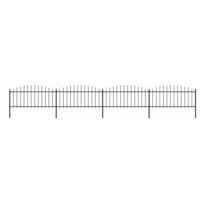 vidaXL Garden Fence Spear (0.5-0.75)x6.8m Outdoor Barrier Border