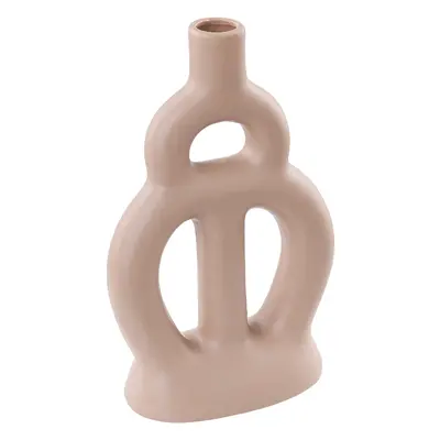 Flower Vase KOZANI Ceramic cm Sand Beige