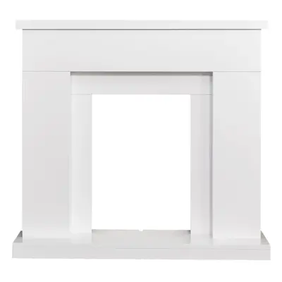 Adam Lomond Fireplace in Pure White, Inch