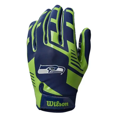 WILSON NFL Stretch Fit Football gloves - Seattle-Youth (WTF9327SE)