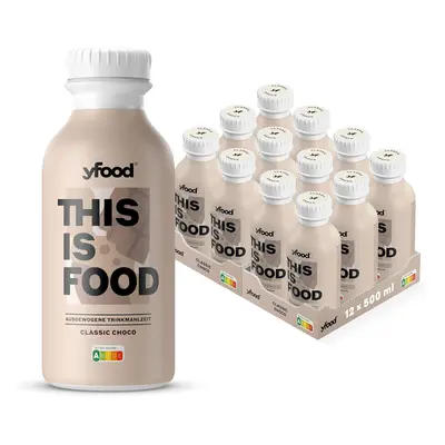 (Classic Choco) yfood Classic Choco, tasty meal replacement, THIS IS FOOD drink, 34g of protein,