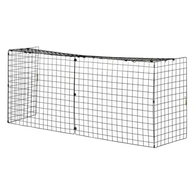 HOMCOM Fireguard Fire Safe Guard Extending Fireplace Wire Mesh Screen Cover