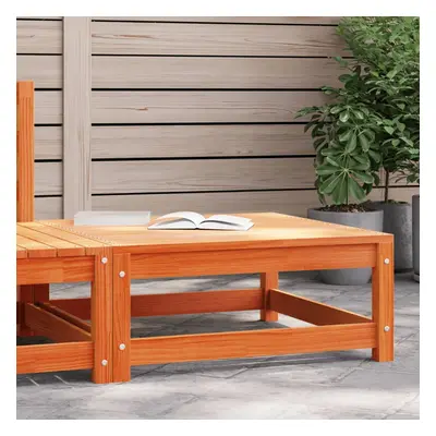 vidaXL Patio Footstool Wax Brown 276x276x118 Solid Wood Pine