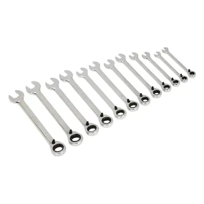 Sealey Siegen Reversible Ratchet Combination Spanner Set 12pc S0840