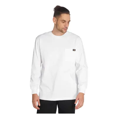 Dickies Men's Long Sleeve Heavyweight Crew Neck White Large