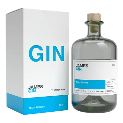 JAMES GIN by James May- Asian Parsnip Gin 70cl and gift box