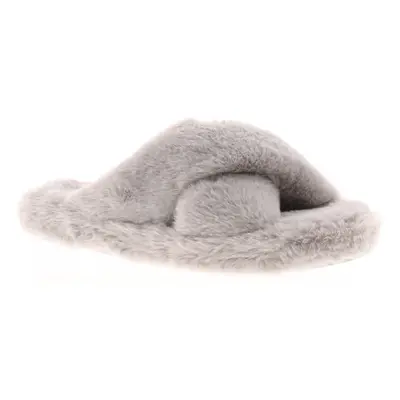 (Grey, (Adults')) Ted Baker Womens Slippers Mule Faux Fur Lopply grey UK Size