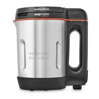 Morphy Richards Compact Soup Maker Stainless Steel, Black & Stainless Steel, Litre, W