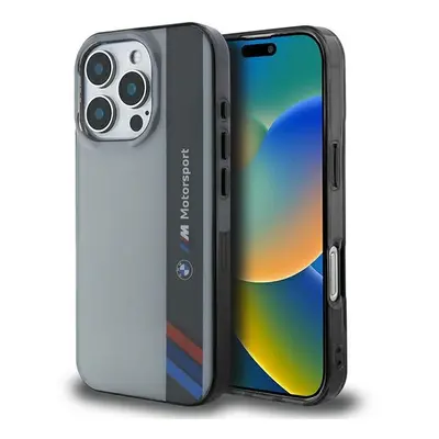 BMW Motosport IML Vertical Stripe Case for iPhone Pro Max 6.9" Grey - BMHCP16X23HTFEG