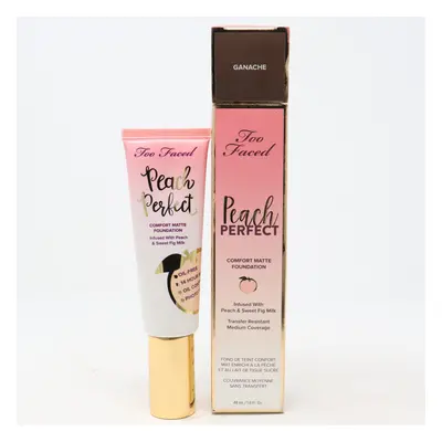 (Ganache) Too Faced Peach Perfect Comfort Matte Foundation 1.6oz/48ml New With Box