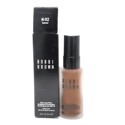 (N-112 Espresso) Bobbi Brown Skin Long-Wear Foundation Spf 0.44oz/13ml New With Box