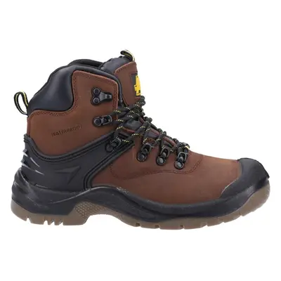 Amblers Safety FS197 Shock Absorbing Waterproof Lace up Safety Boot Brown