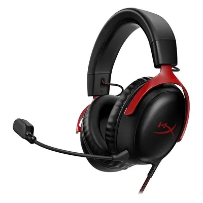 HyperX Cloud III Wired Gaming Headset, PC, PS5, Xbox Series XS, Angled 53mm Drivers