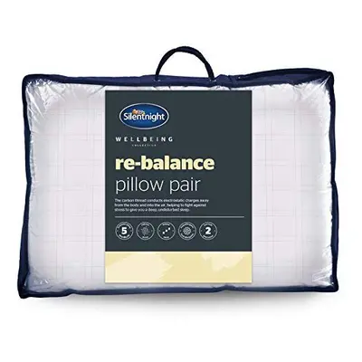 Silentnight Wellbeing Re-balance Pillows, Medium Support Pack of