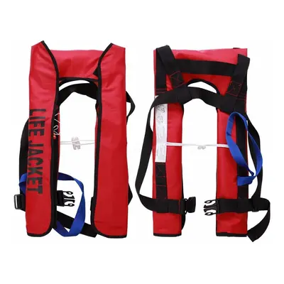 (RED) Automatic Inflatable Life Jacket Adult Survival Aid Vest Sailing Boating Jacket