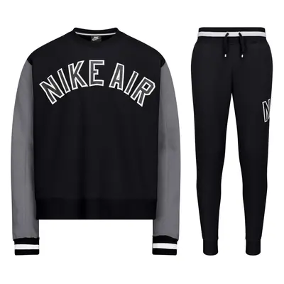 (Medium) Nike Air Crew Neck Tracksuit Set Black