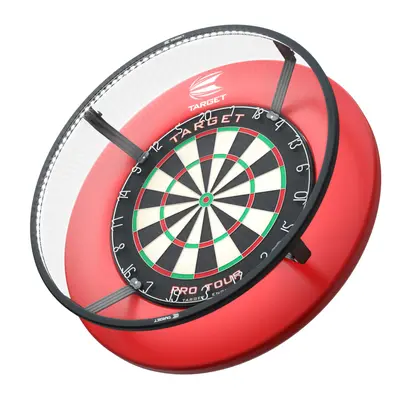 Target Darts Corona Vision Dartboard Lighting System, Black Frame | White LED Dart Board Surroun